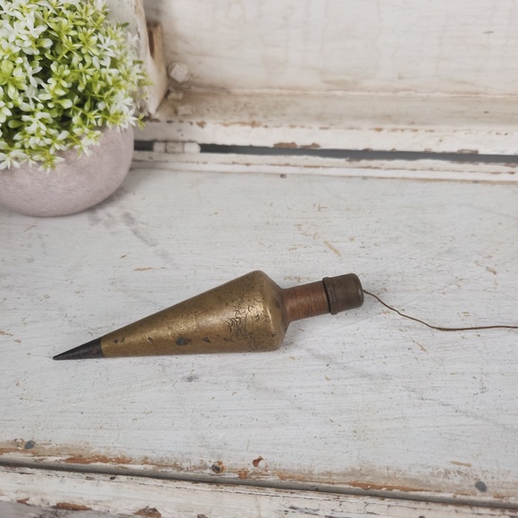 Vintage Brass Plumb Bob 12 oz Weight - Picture 1 of 7